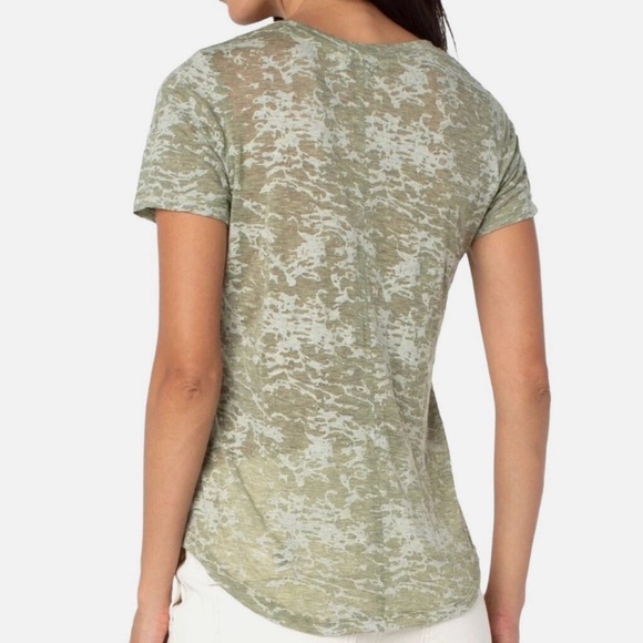 Liverpool Olive Burnout Tee - Picture 2 of 4